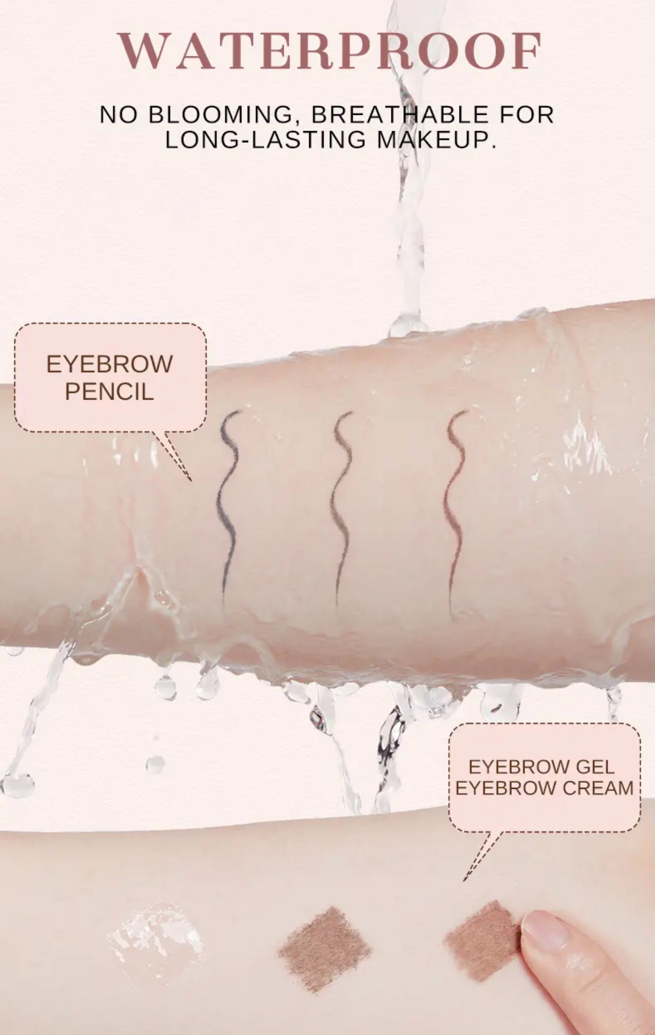 Waterproof eyebrow pencil